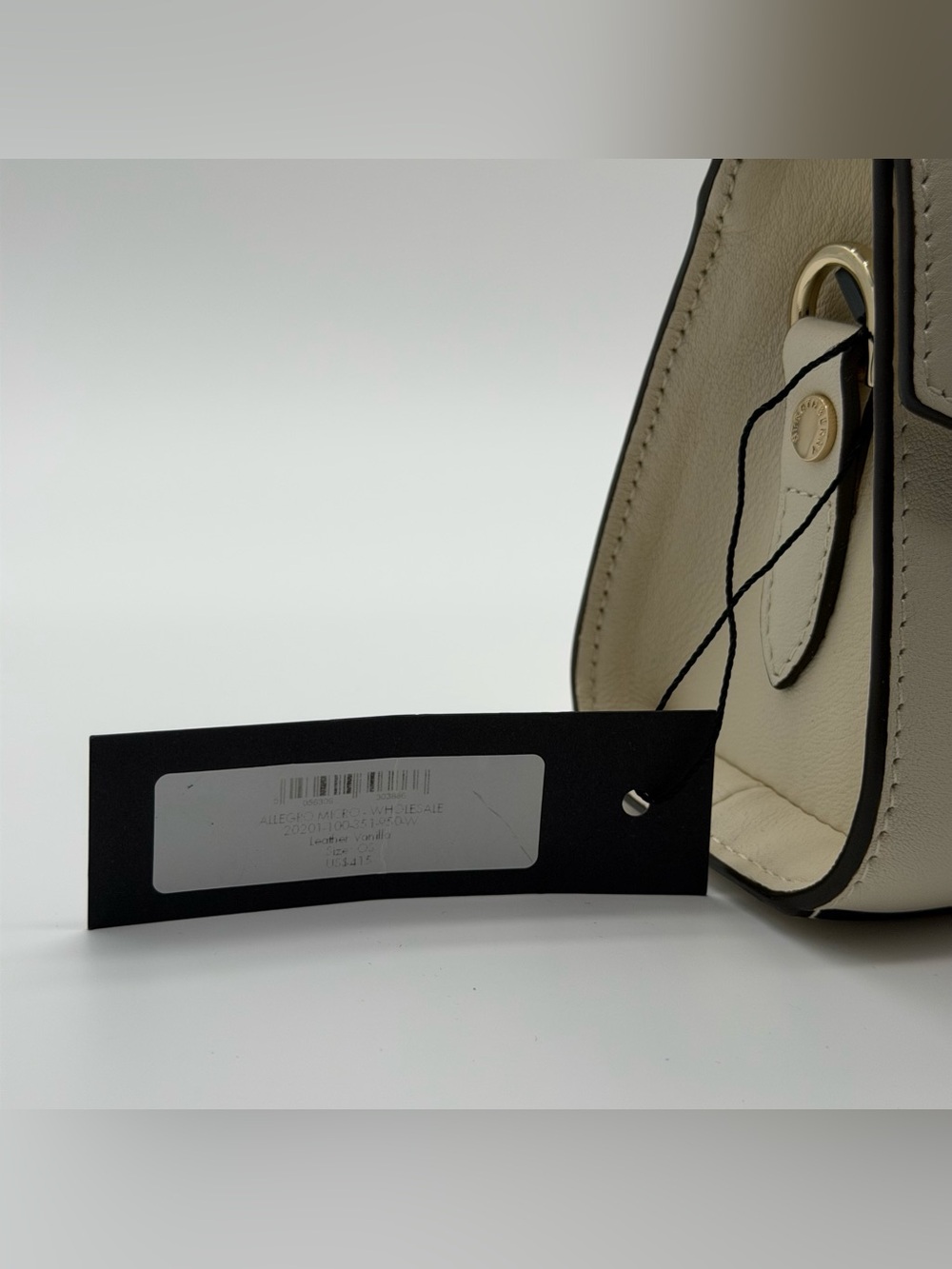 Strathberry Allegro Micro Vanilla Leather Top Handle Bag Made Spain NWT No Strap - Picture 6 of 17